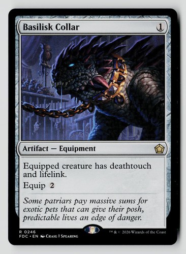 Basilisk collar 246 rare - collar, fdc